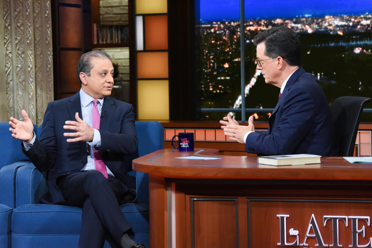 Preet Bharara on Stephen Colbert